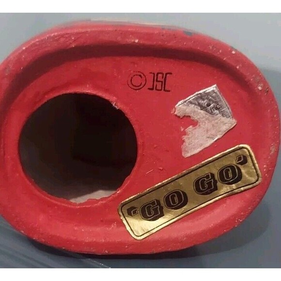 *Vintage 60s Gogo Piggy Bank Paper Mache Japan - Picture 3 of 6